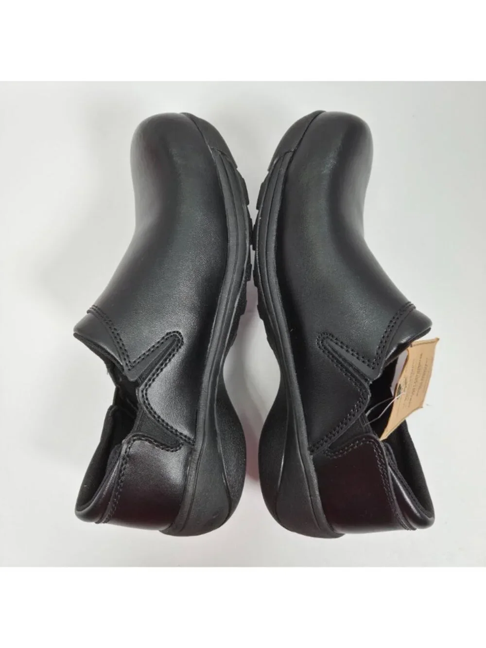 Mozo Forza Oil Slip Resistant Traction Women's Black Leather Clog US Sz 7.5 NWT - Picture 5 of 8